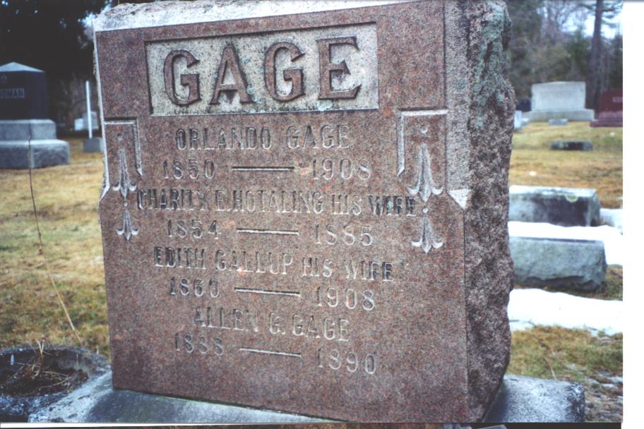 Gage & Associated Families